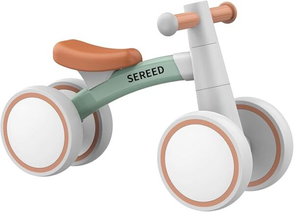 SEREED Baby Balance Bike – 4-Wheel Toddler Bike for Ages 1–2